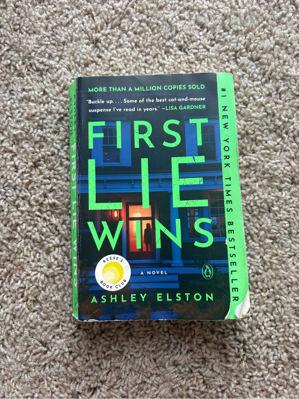 First Lie Wins by Ashley Elston paperback thriller book